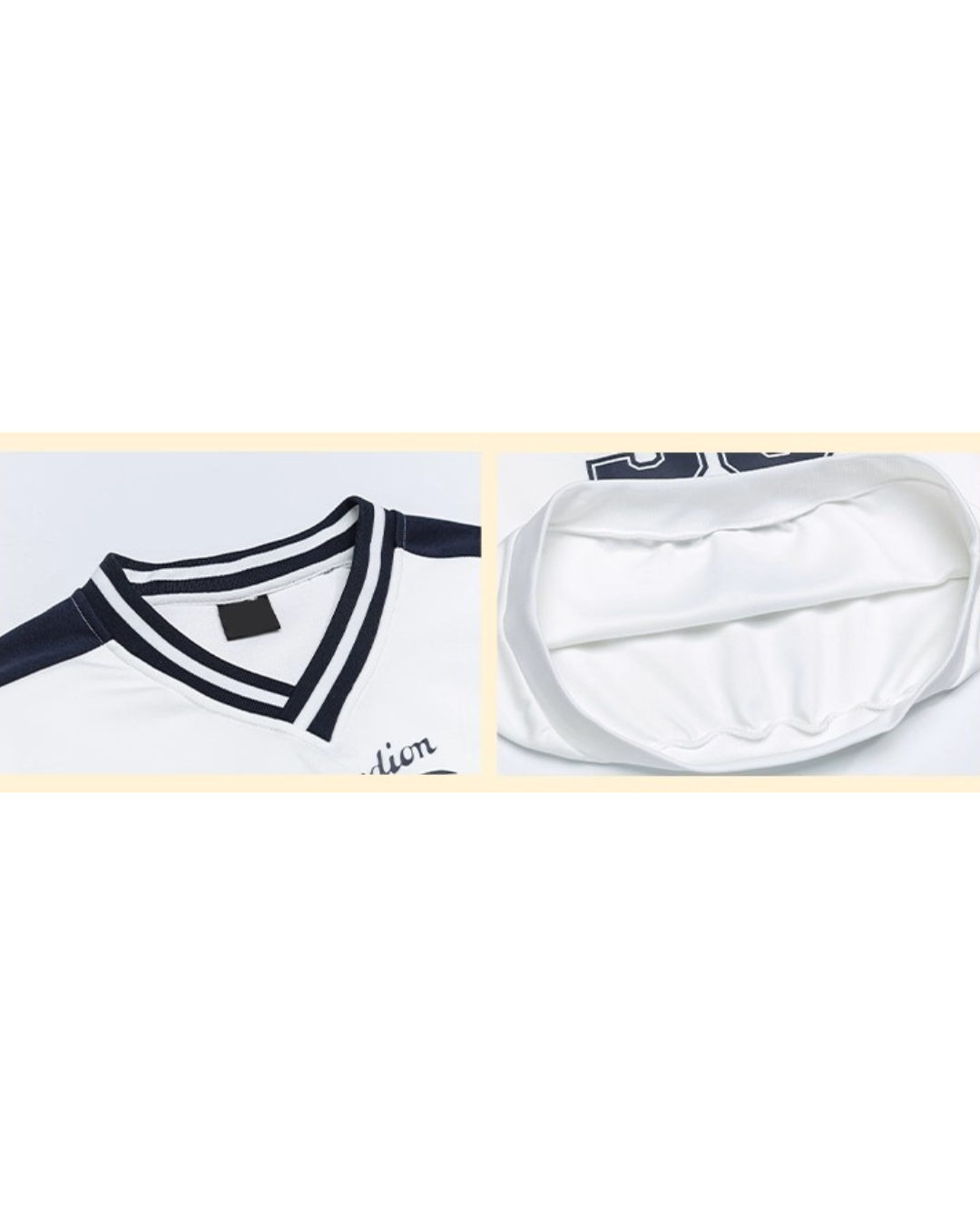 Varsity Number V-Neck Sweat