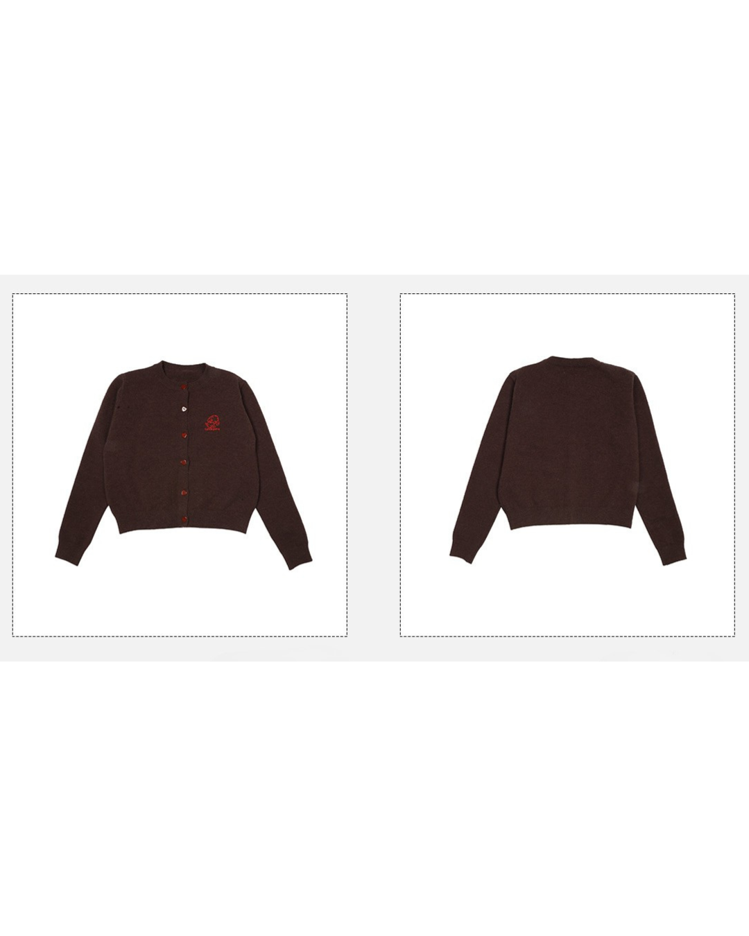 Heart Button Knit Cardigan