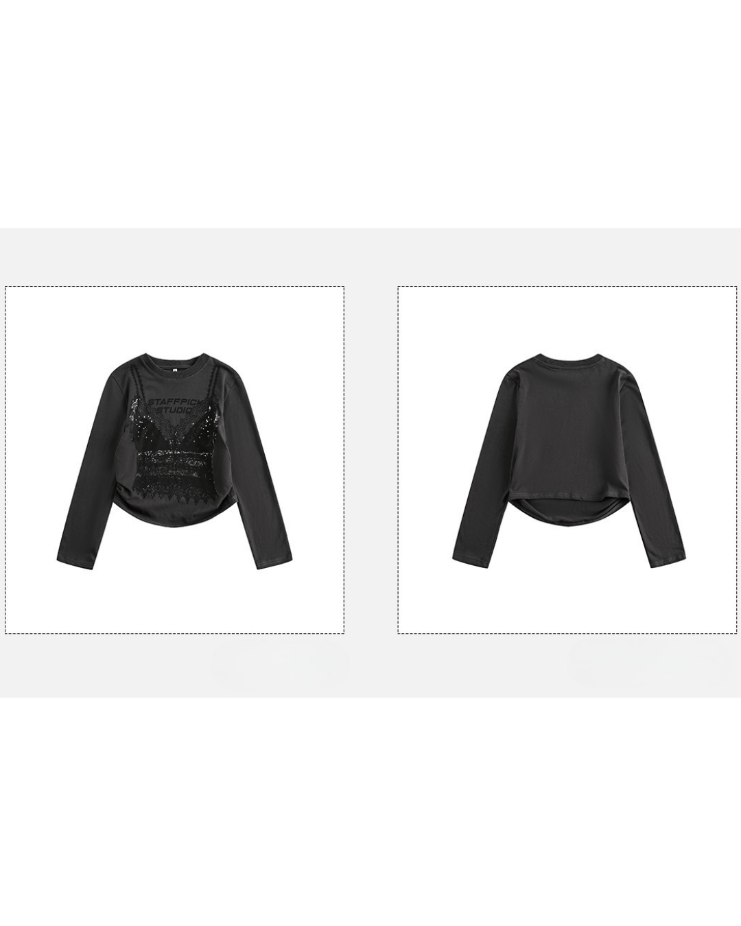 Lingerie Print Cut-Sew