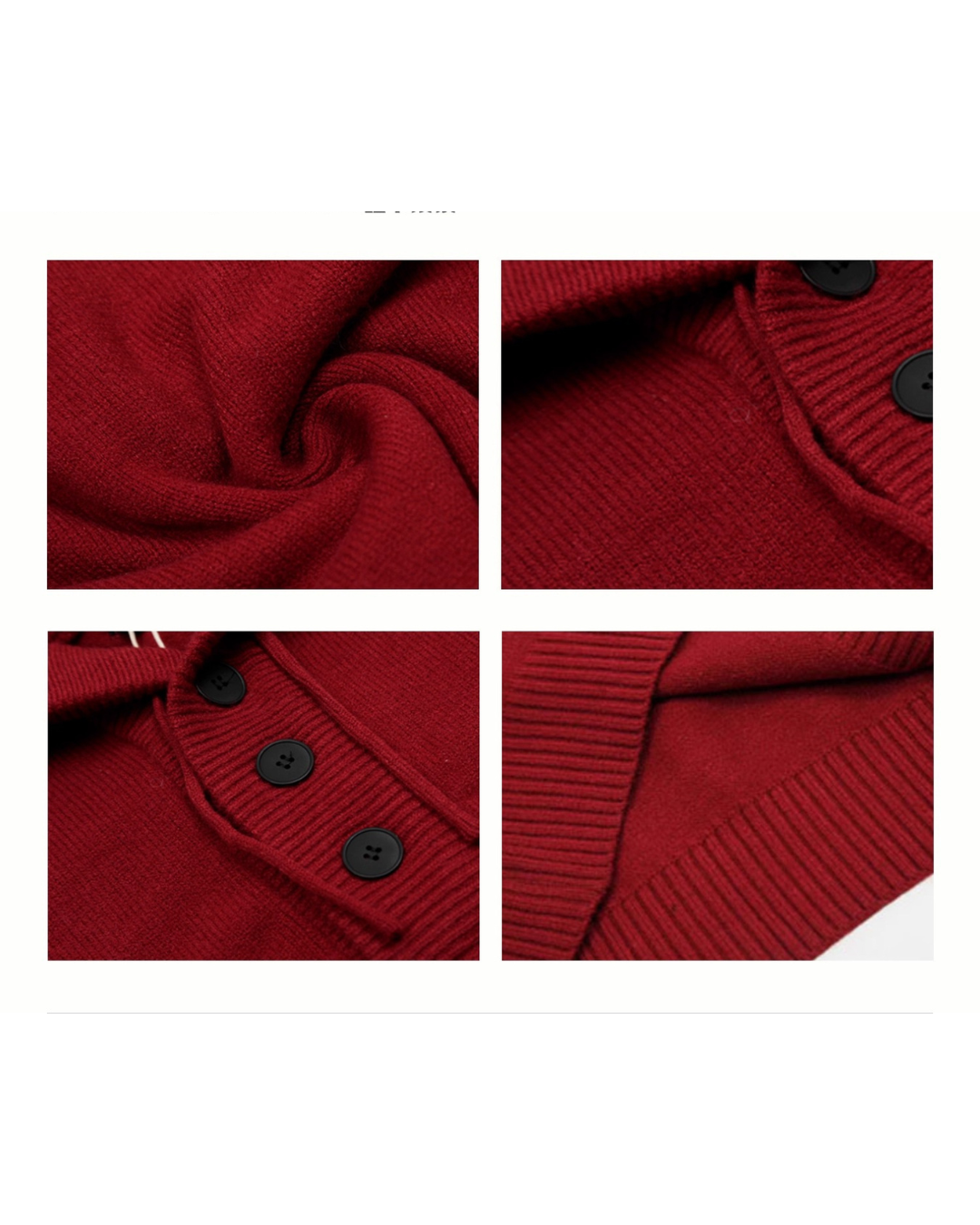 Knit Button Hoodie