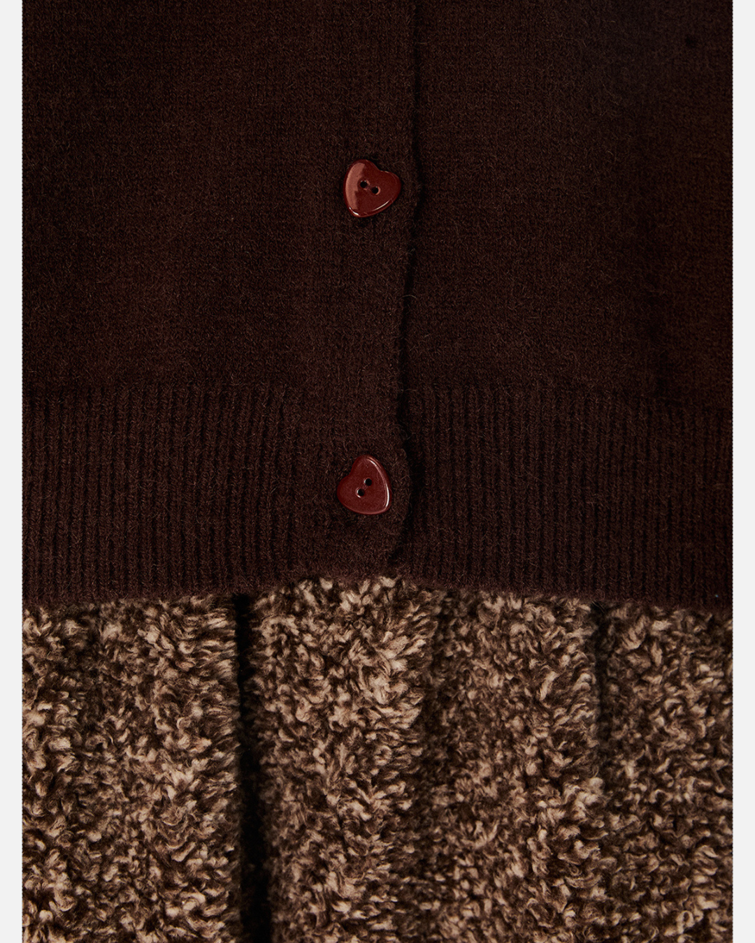 Heart Button Knit Cardigan