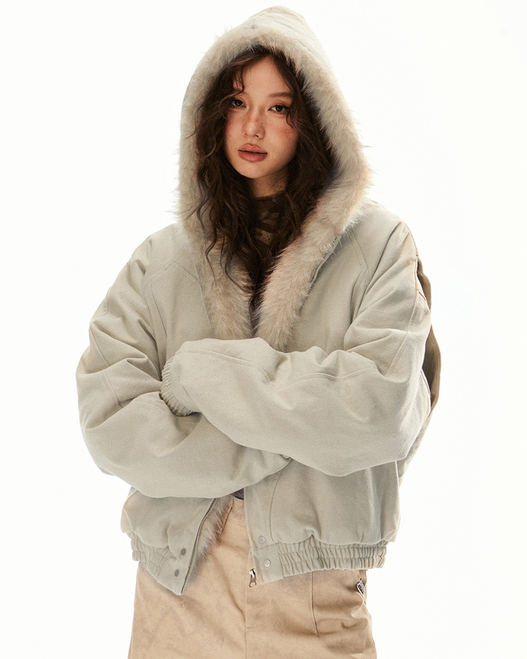 Faux Fur Hooded Jacket