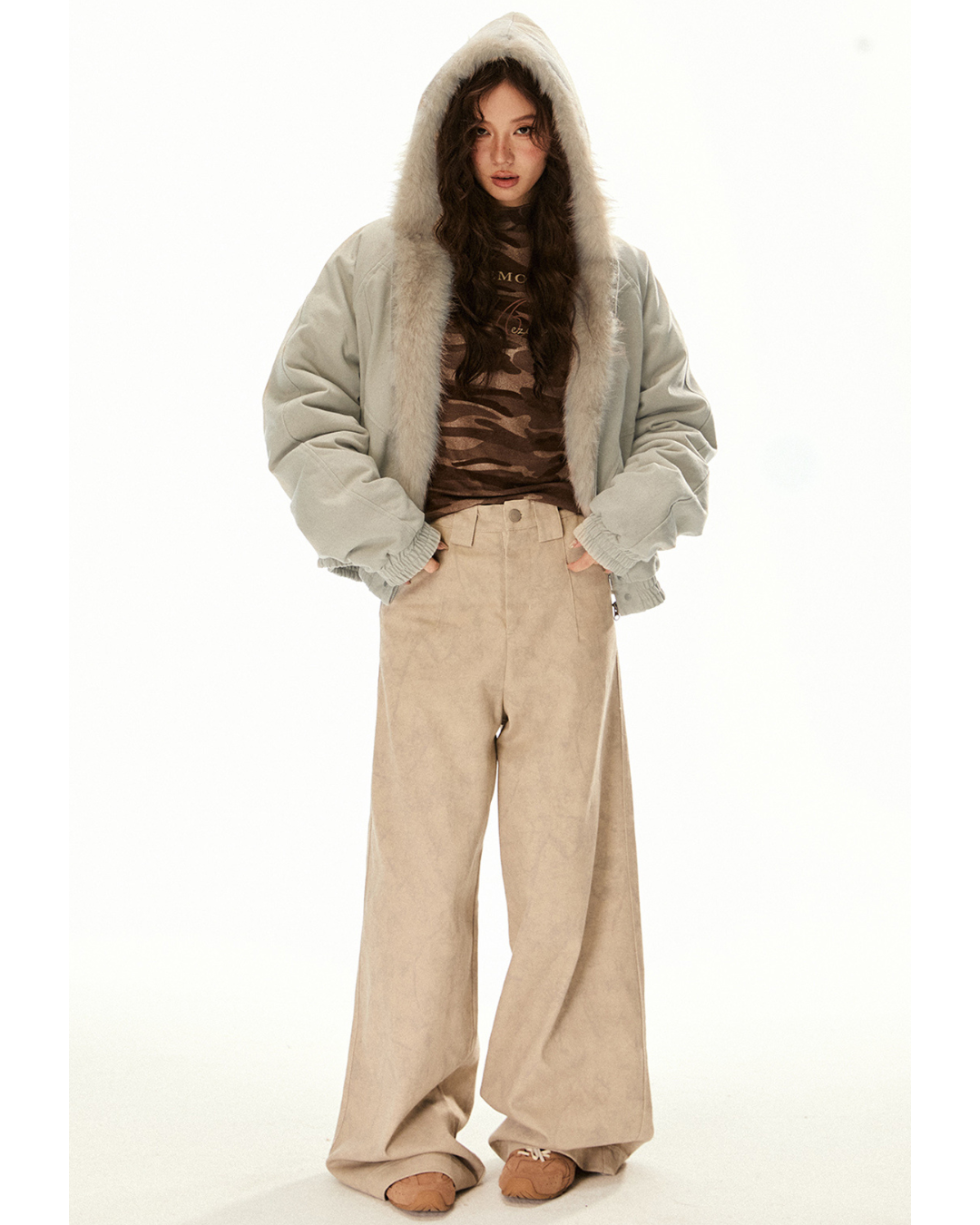 Faux Fur Hooded Jacket