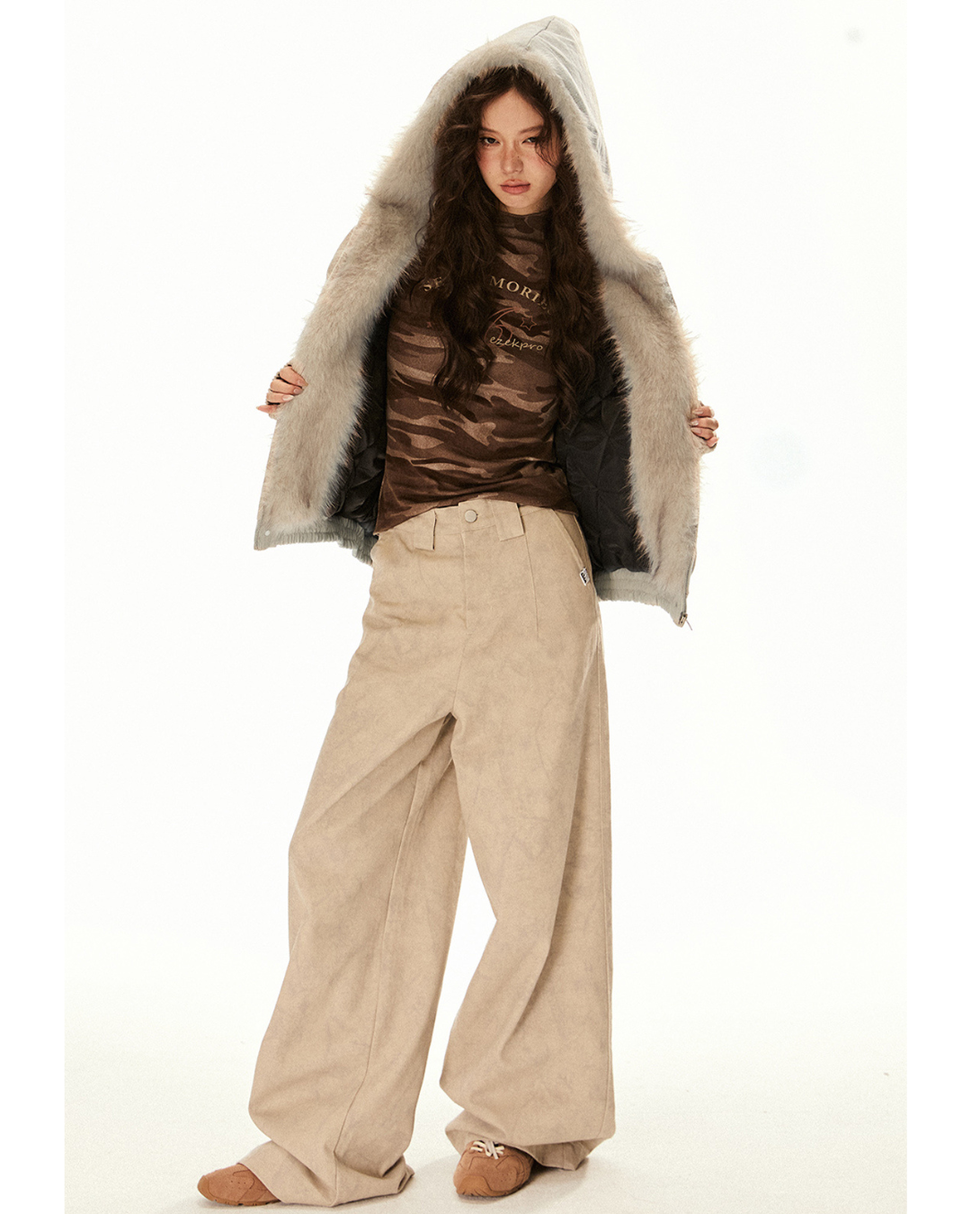 Faux Fur Hooded Jacket
