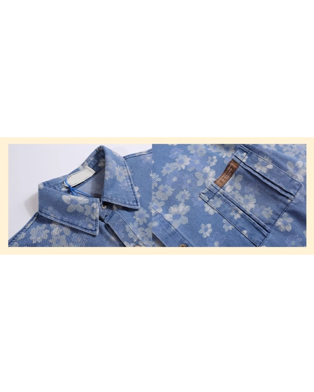 Floral Print Denim Shirt